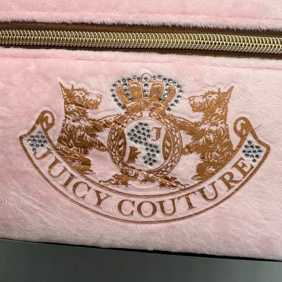 Juicy couture pink velour cosmetic bag - Picture 7 of 10